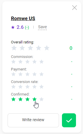 How to rate a program 5