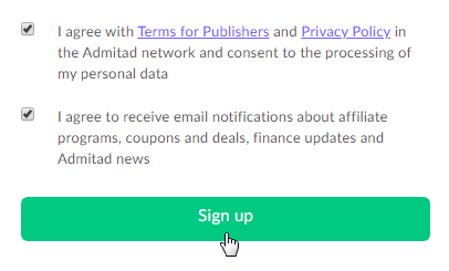 How to sign up for Admitad Partner Network? 7